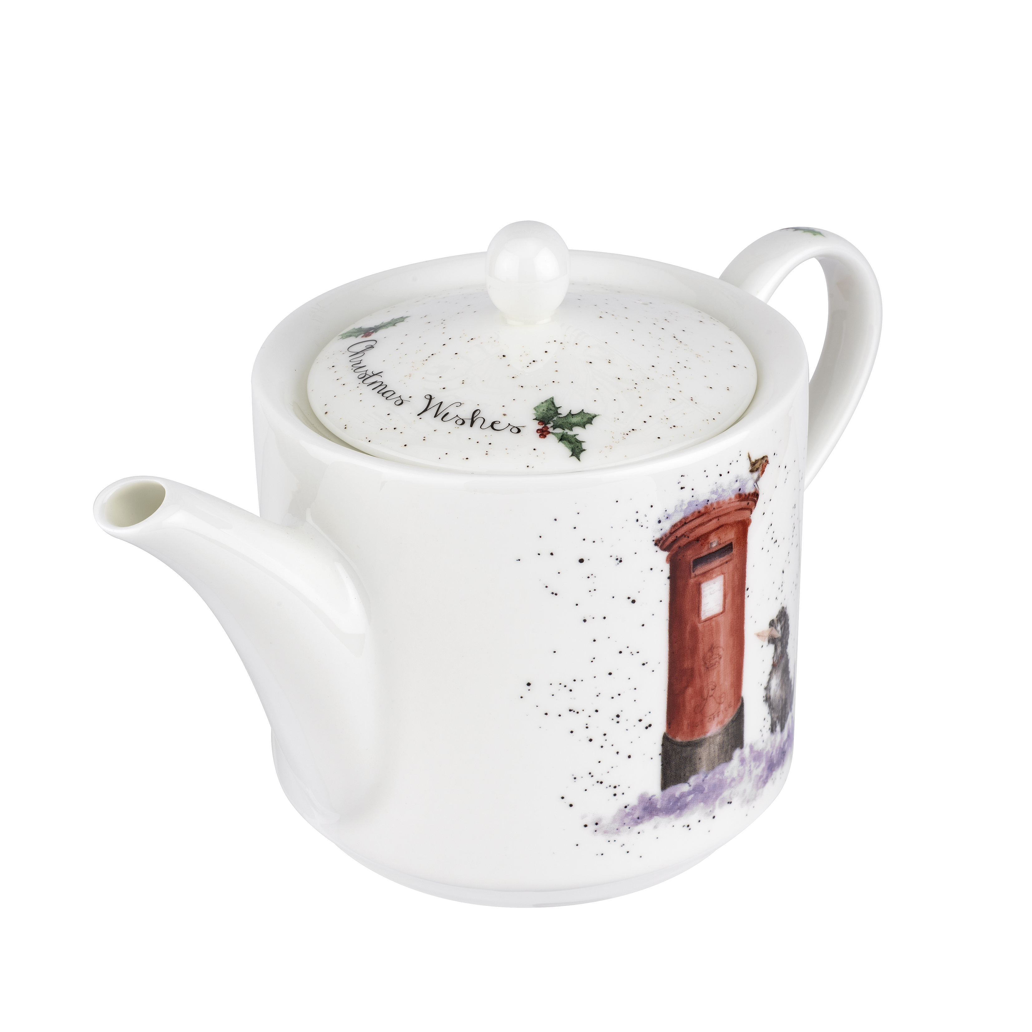 Wrendale Designs Christmas Wishes Teapot, Dog image number null